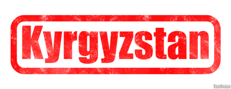 Kyrgyzstan Text Effect
