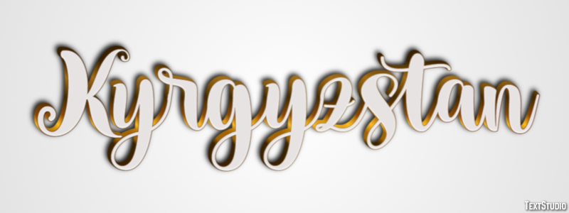 Kyrgyzstan Text Effect