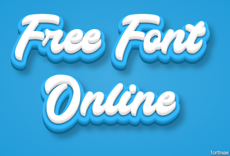 Free Font Online Efekt tekstowy