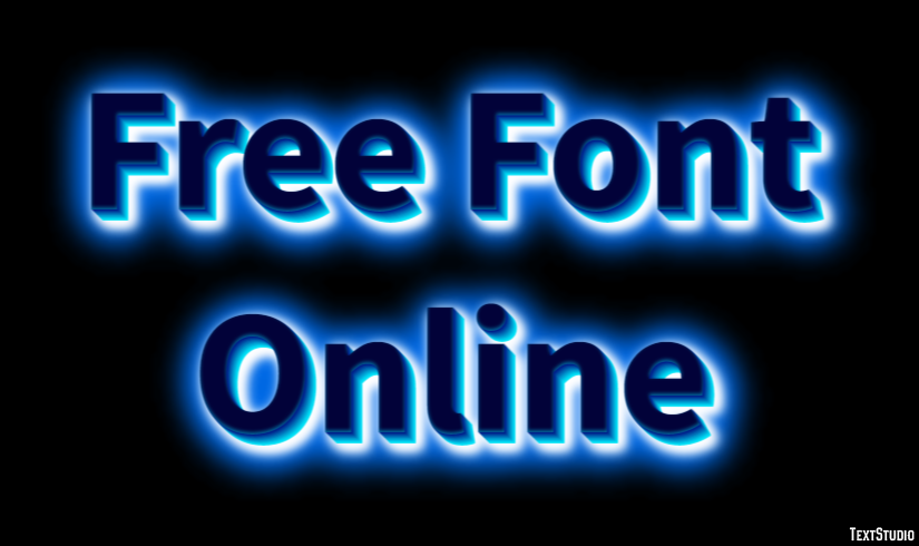 Free Font Online Efekt tekstowy