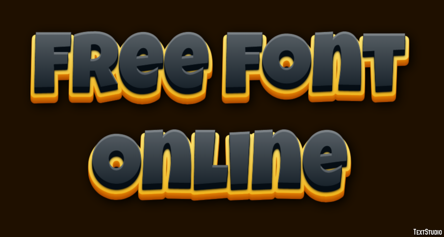 Free Font Online Efekt tekstowy