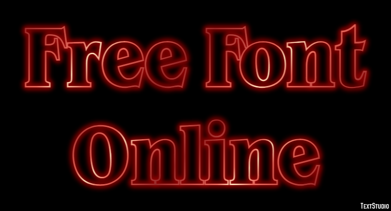 Free Font Online Efekt tekstowy