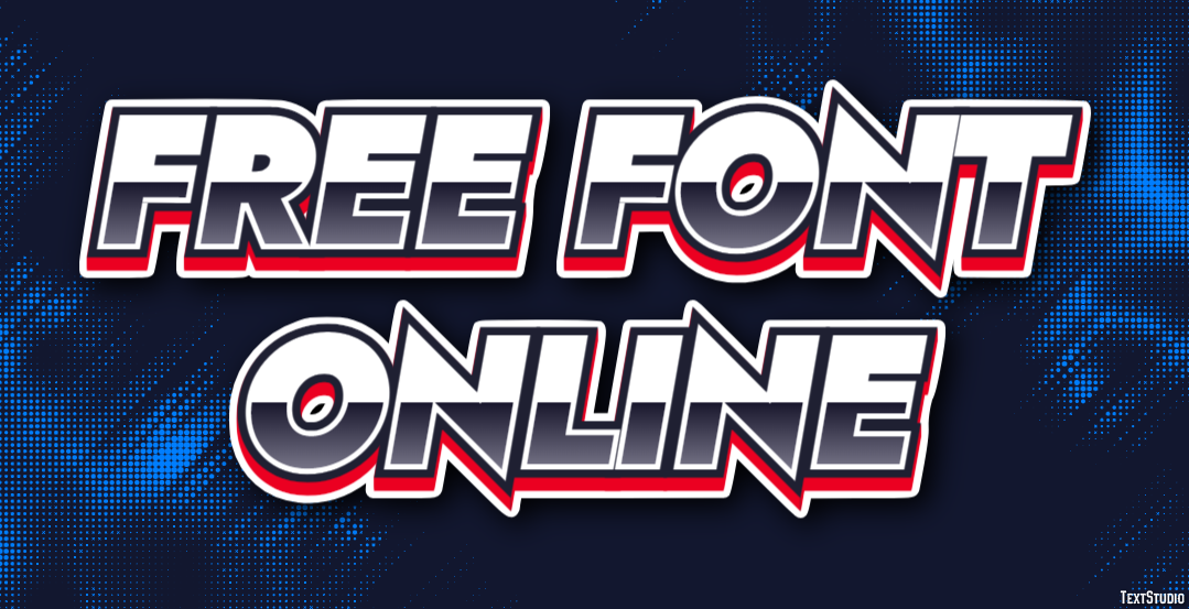 Free Font Online Efekt tekstowy