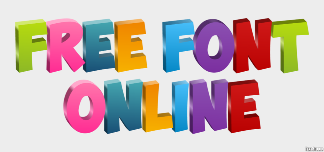 Free Font Online Efekt tekstowy