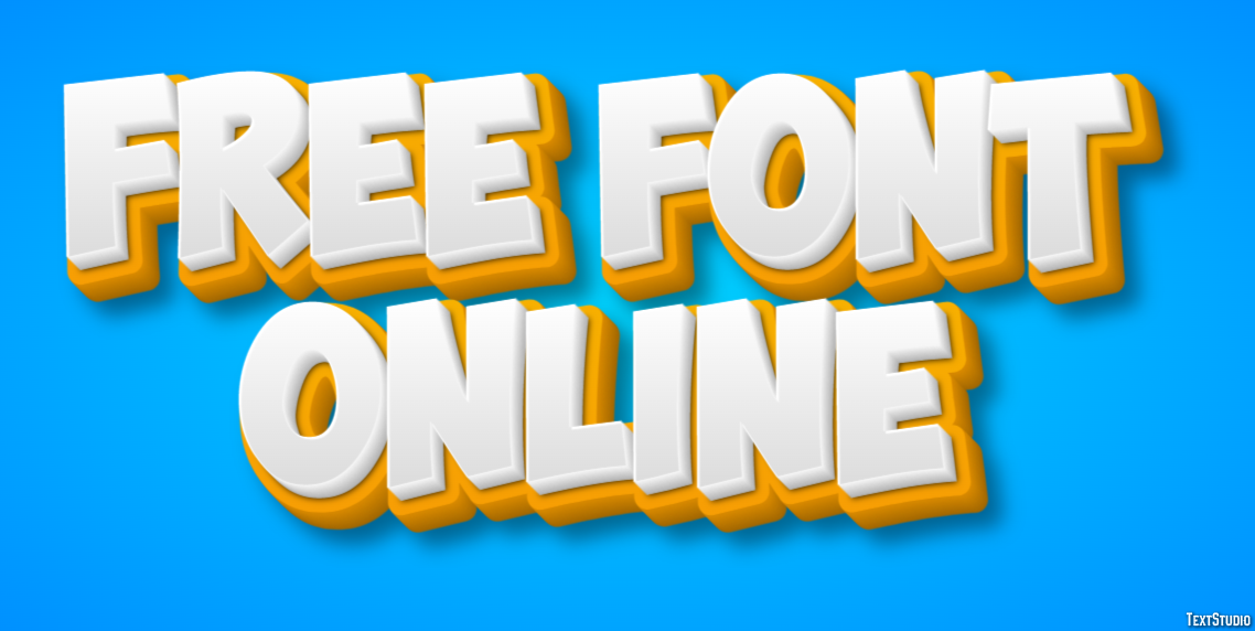 Free Font Online Efekt tekstowy