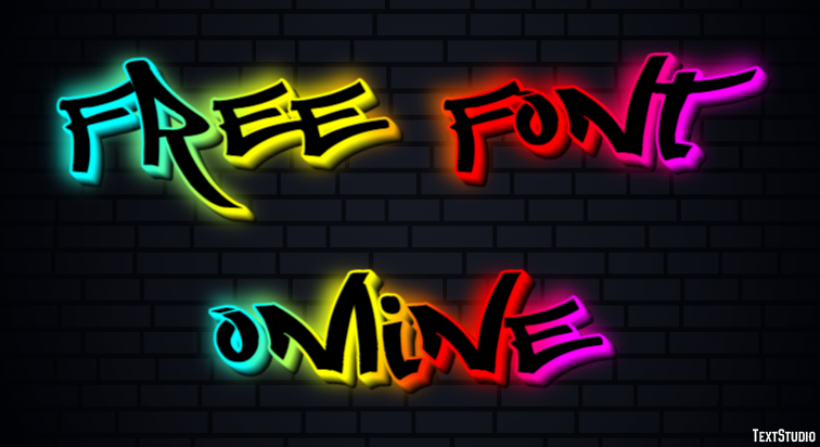 Free Font Online Efekt tekstowy