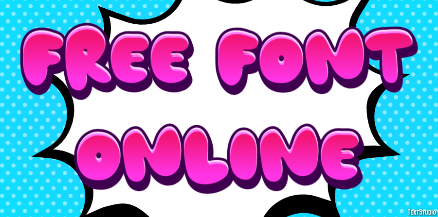 Free Font Online Efekt tekstowy