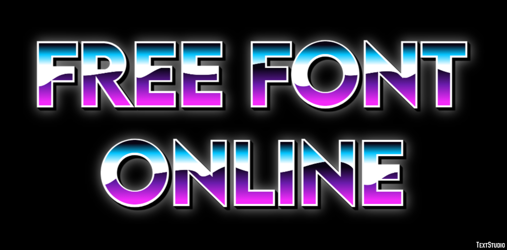 Free Font Online Efekt tekstowy