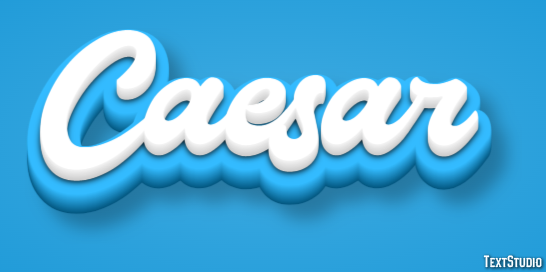 Caesar Text Effect