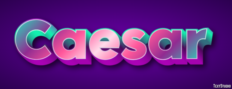 Caesar Text Effect