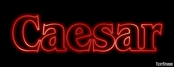 Caesar Text Effect