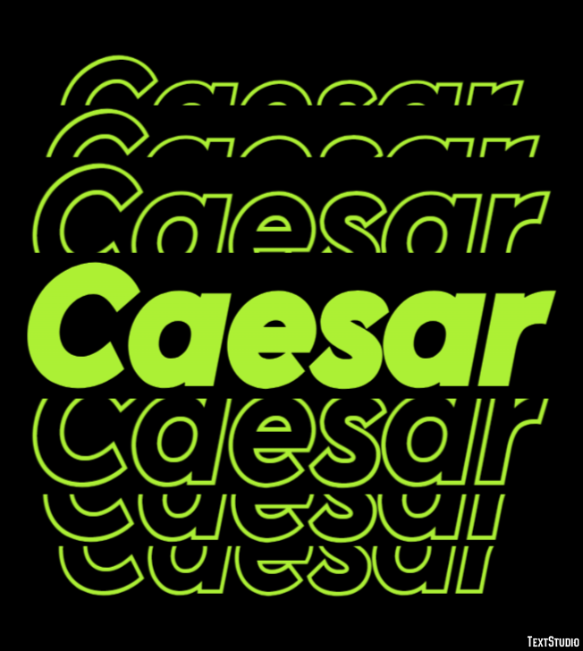 Caesar Efekt tekstowy