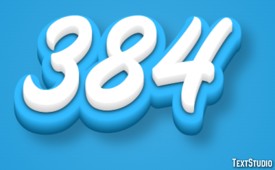 384 Text Effect