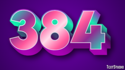 384 Text Effect