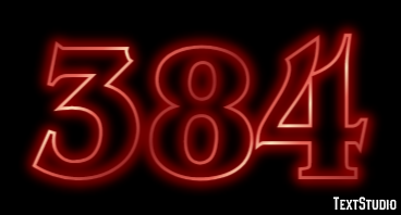 384 Text Effect