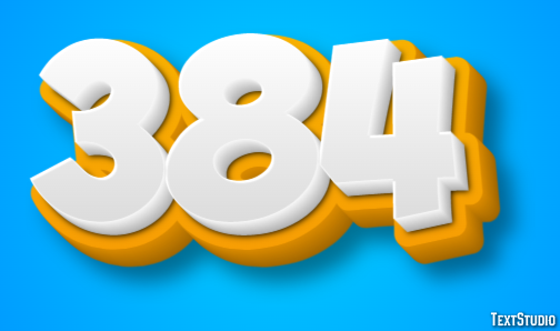 384 Text Effect