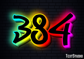 384 Text Effect