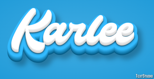 Karlee Text effect