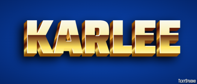Karlee Text effect