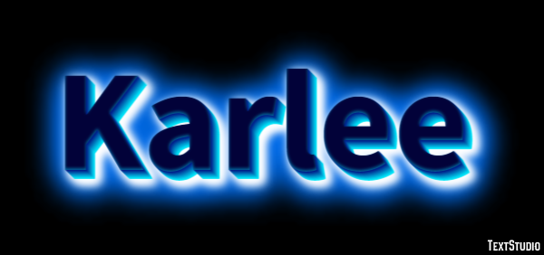 Karlee Text effect