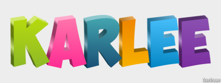 Karlee Text effect