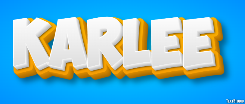 Karlee Text effect