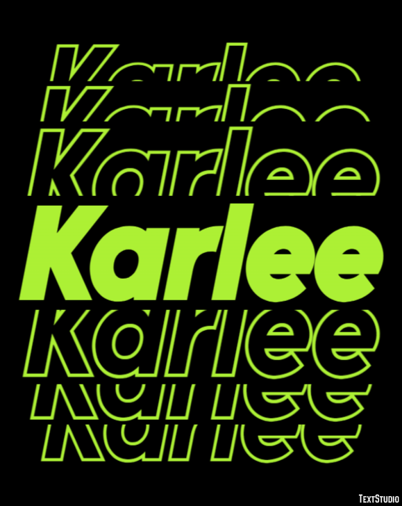Karlee Text effect