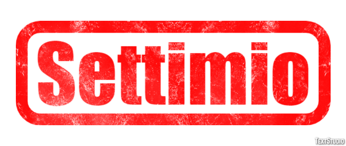Settimio Effetto testo