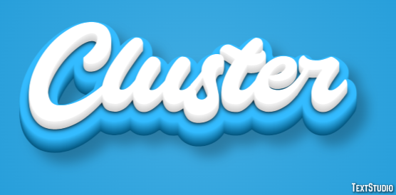 Cluster Text Effect