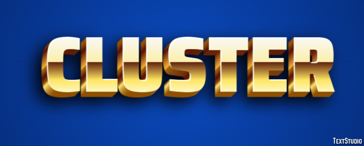 Cluster Text Effect