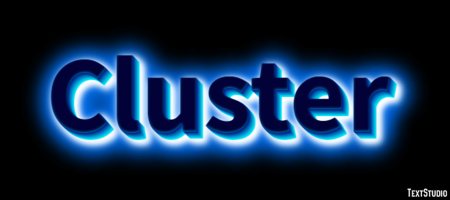Cluster Text Effect