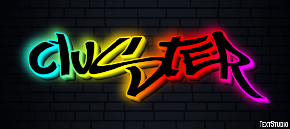 Cluster Text Effect
