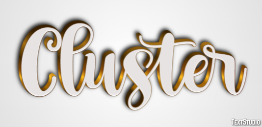 Cluster Text Effect