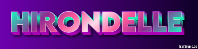 Hirondelle Efecto de Texto