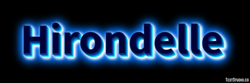 Hirondelle Effet de texte