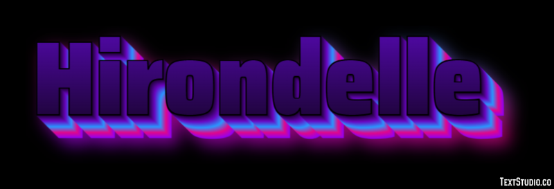 Hirondelle Efecto de Texto