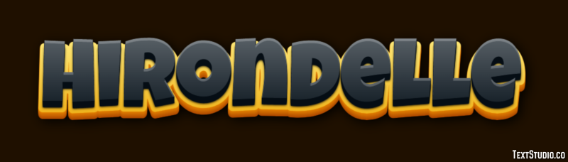 Hirondelle Efecto de Texto