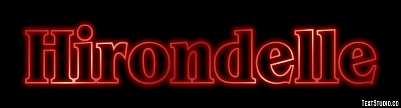 Hirondelle Efecto de Texto