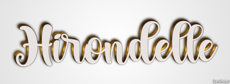 Hirondelle Efecto de Texto
