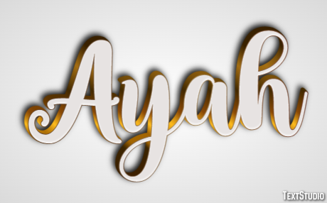 Ayah Efeito de texto
