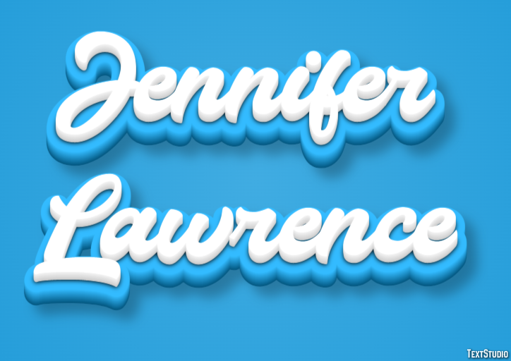 Jennifer Lawrence Texteffekt
