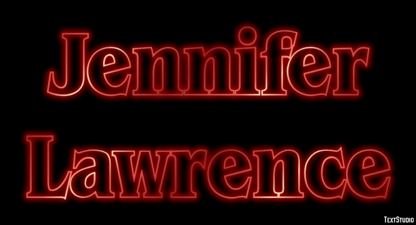 Jennifer Lawrence Texteffekt