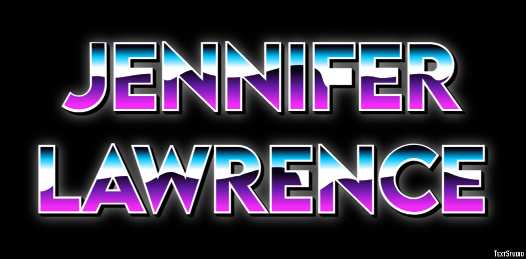 Jennifer Lawrence Texteffekt