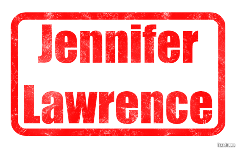 Jennifer Lawrence Efecto de Texto