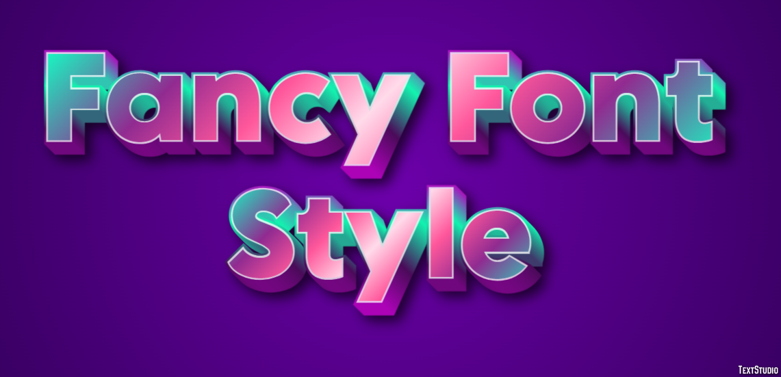 Fancy Font Style Efekt tekstowy