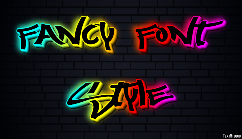 Fancy Font Style Efekt tekstowy