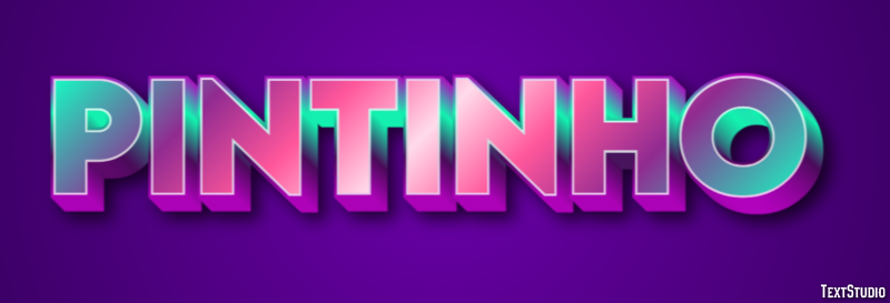 Pintinho Efeito de texto