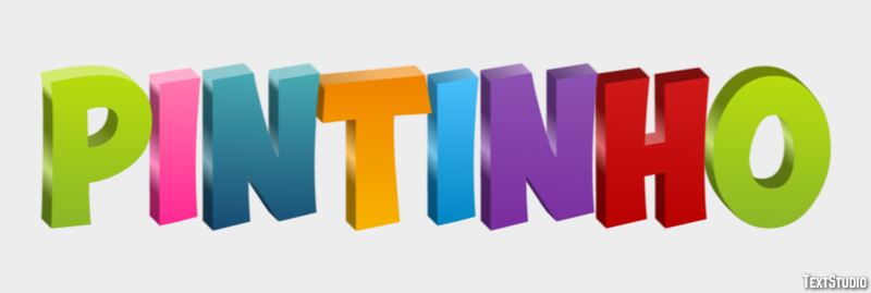 Pintinho Efeito de texto