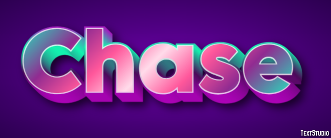 Chase Efeito de texto