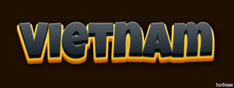 Vietnam Efecto de Texto